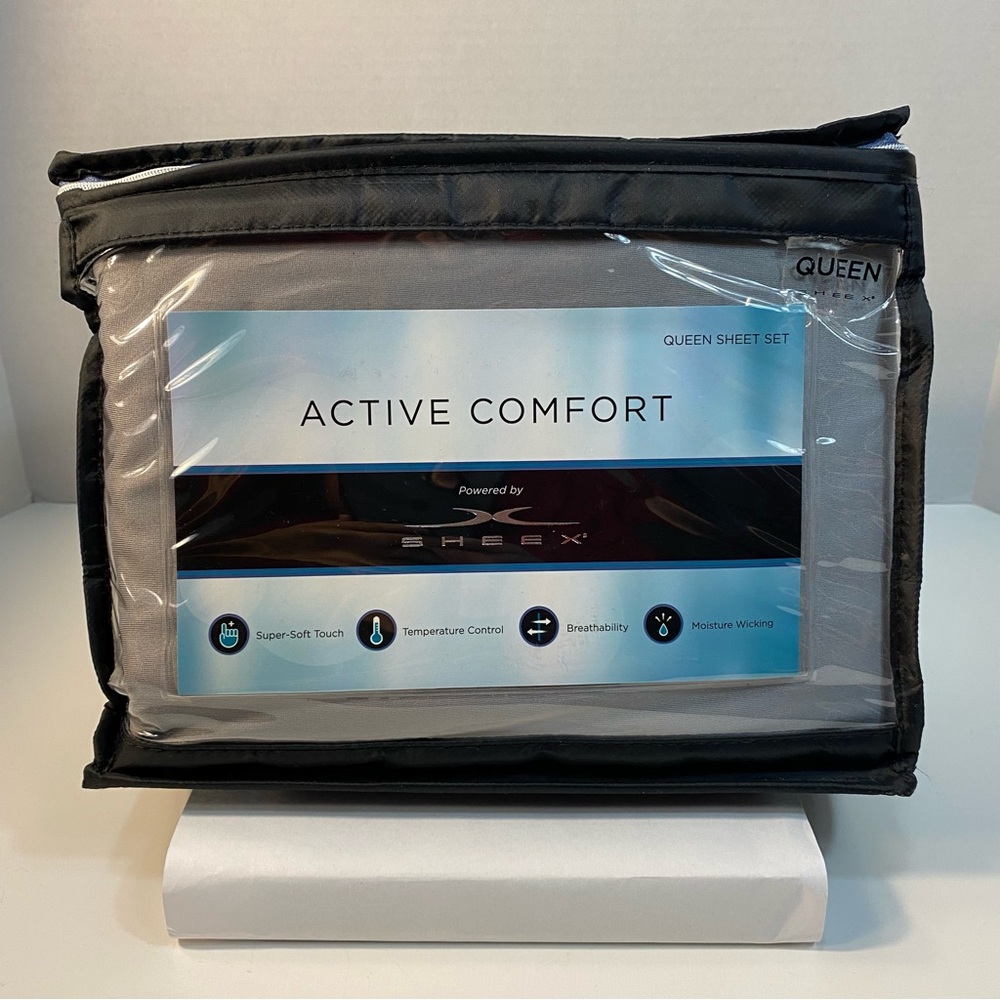 SHEEX Active Comfort Queen Sheet Set (no pillowcases) - Pewter